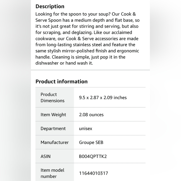 All-Clad 🔥NWT🔥 serving fork for dinner - stainless steel dishwasher safe 🔥 - Picture 7 of 10